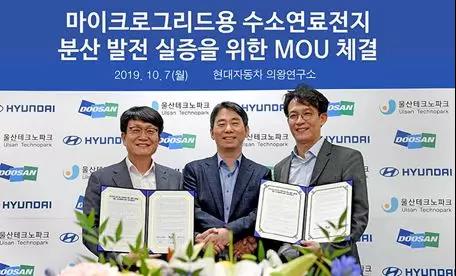 斗山与现代签约“氢燃料电池分布式发电领域”合作
