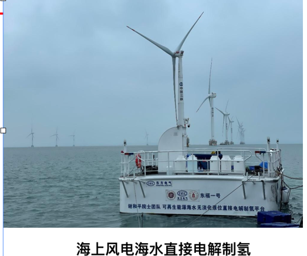 谢和平: 海水直接制氢海试已成功,能耗等同于淡水制氢 谢和平: 海水直接制氢海试已成功,能耗等同于淡水制氢